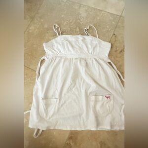 PINK Victoria's Secret White Garment with Blue Logo